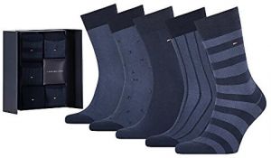 Tommy Hilfiger 5 PACK - pánske ponožky 701210549 Navy 43-46