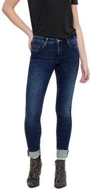 ONLY Dámske džínsy ONLCARMEN LIFE Skinny Fit 15195787 Dark Blue Denim 27/32