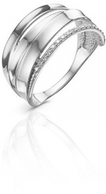 JVD Elegantný strieborný prsteň so zirkónmi SVLR0390XH2BI 52 mm