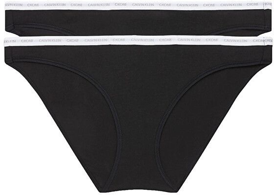 Calvin Klein 2 PACK - dámske nohavičky CK One Bikini QD3789E-001 M