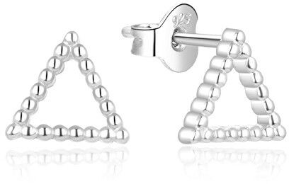 Beneto Minimalistické strieborné náušnice AGUP733L