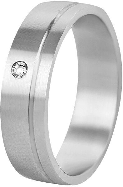 Beneto Dámsky prsteň z ocele s Krystel SPD06 50 mm