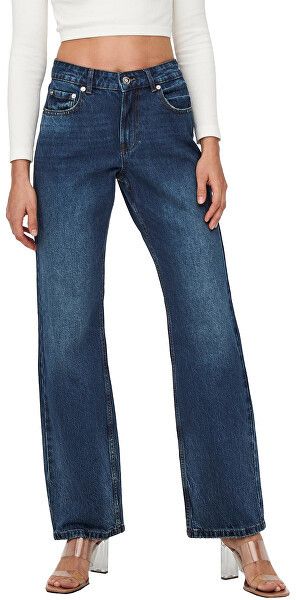 ONLY Dámske džínsy ONLDAD Straight Fit 15227043 Medium Blue Denim 27/30