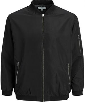 Jack&Jones PLUS Pánska bunda JJERUSH 12173990 Black 4XL