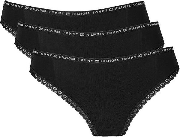 Tommy Hilfiger 3 PACK - dámske nohavičky Bikini UW0UW02825-0R7 S