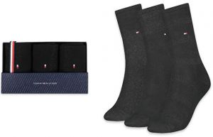 Tommy Hilfiger 3 PACK - dámske ponožky 701210532 Black 39-42