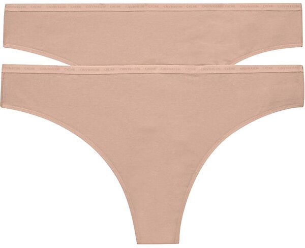 Calvin Klein 2 PACK - dámske tangá CK One PLUS SIZE QD3952E-W5J XXL