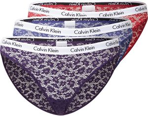 Calvin Klein 3 PACK - dámske nohavičky Bikini QD3926E-W5G S