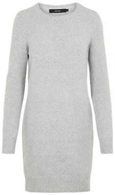 Vero Moda Dámske šaty VMDOFFY 10215523 Light Grey Melange L