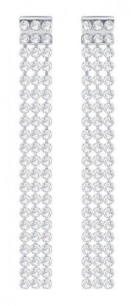 Swarovski Dlhé trblietavé náušnice s kryštálmi Swarovski Fit 5293087