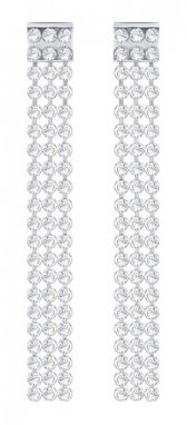 Swarovski Dlhé trblietavé náušnice s kryštálmi Swarovski Fit 5293087