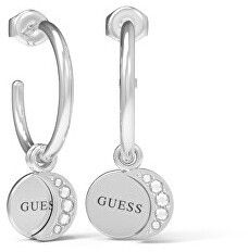 Guess Kruhové náušnice s príveskami Moon Phases JUBE01191JWRHT/U