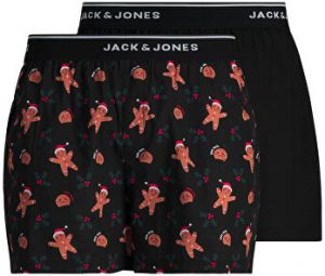 Jack&Jones 2 PACK - pánske trenírky JACX-MAX 12199750 Black L
