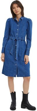 Vero Moda Dámske šaty VMRUBY Regular Fit 10258184 Medium Blue Denim S