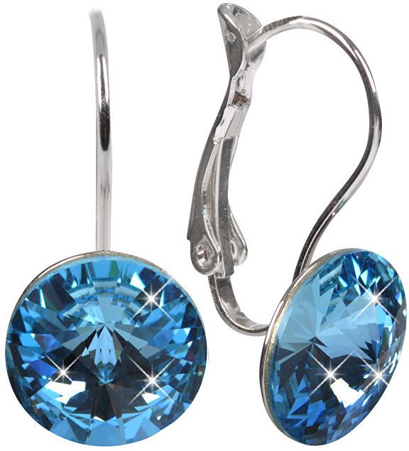 Troli Náušnice Rivoli 12 mm Aquamarine