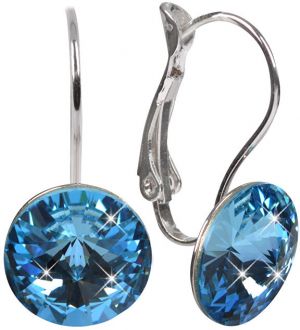 Troli Náušnice Rivoli 12 mm Aquamarine
