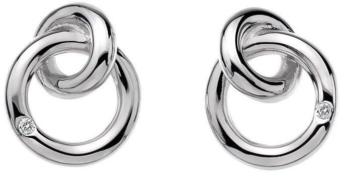 Hot Diamonds Náušnice Eternity Interlocking Stud DE308