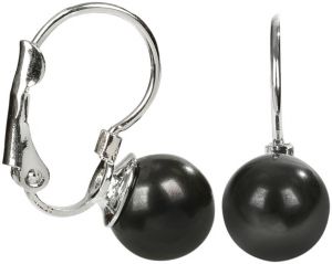Troli Náušnice s klapkou Pearl Black