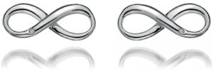 Hot Diamonds Strieborné náušnice Hot Diamonds Infinity DE390
