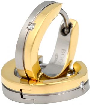 Boccia Titanium Titánové elegantné náušnice s briliantmi 0563-04