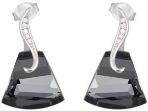 Preciosa Strieborné náušnice Crystal Bell 6039 40