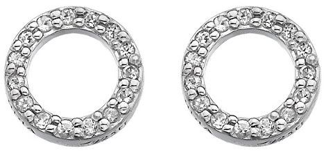 Hot Diamonds Strieborné náušnice Hot Diamonds Love DE534