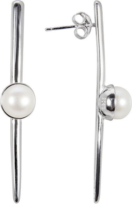 JwL Luxury Pearls Originálne strieborné náušnice s pravou perlou JL0464