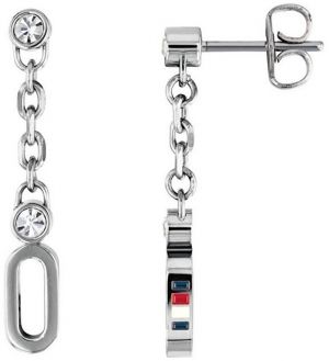 Tommy Hilfiger Oceľové náušnice s kryštálmi TH2780088