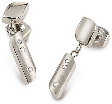 Boccia Titanium Titánové náušnice s diamantmi 05010-03
