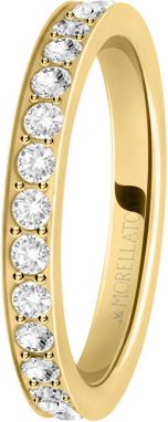 Morellato Pozlátený prsteň s kryštálmi Love Rings SNA39 52 mm