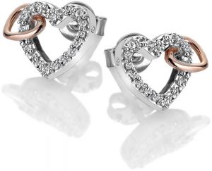 Hot Diamonds Trblietavé náušnice s pravým diamantom Flora DE606