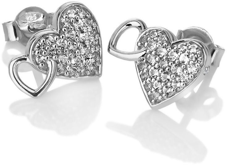 Hot Diamonds Trblietavé náušnice s pravým diamantom Flora DE607