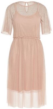 Vero Moda Dámske šaty Linna 2/4 Blk Dress Jrs Misty Rose XS
