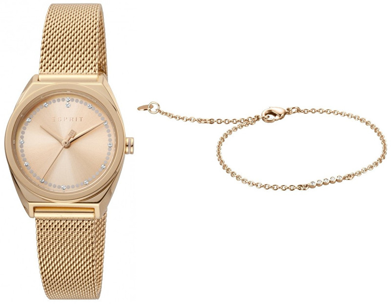Esprit Slice Dot Rosegold Mesh SET ES1L100M0075