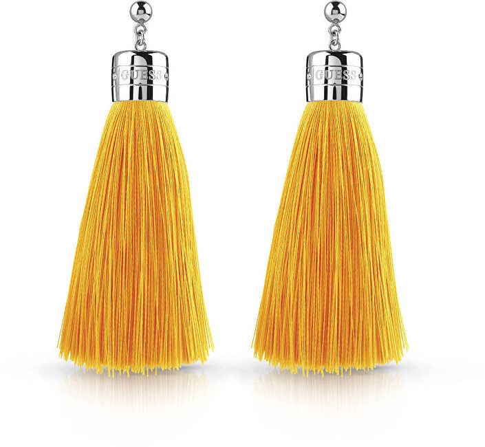 Guess Oranžové náušnice strapce UBE78067