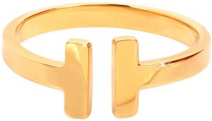 Troli Otvorený pozlátený prsteň z ocele 54 mm