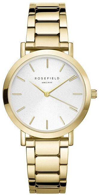 Rosefield The Tribeca White Sunray Steel Gold TWSG-T61