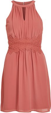 Vila Dámske šaty VIMILINA halterneck DRESS / SU - FAV Dust y Cedar 42