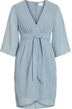 Vila Dámske šaty VIMICADA 3/4 SLEEVE DRESS / DC / SU Ashley Blue 40