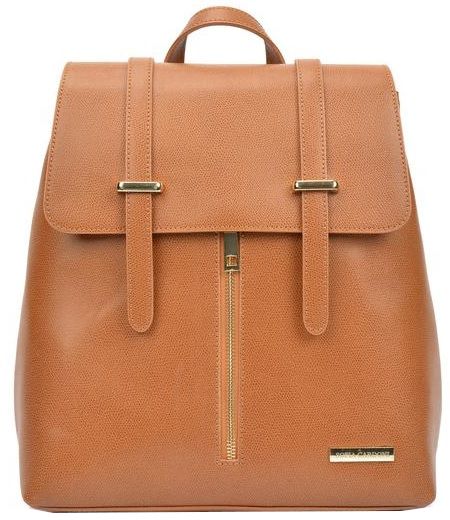 Sofia Cardoni Dámsky kožený batoh AW19 SC460 Cognac