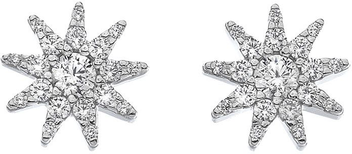 Hot Diamonds Trblietavé strieborné náušnice Emozioni Stella EE037