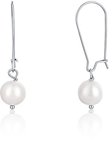 JwL Luxury Pearls Krásne oceľové náušnice s pravými perlami JL0614