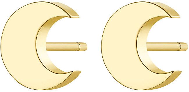 S`Agapõ Elegantné oceľové náušnice v tvare polmesiaca CLICK SCK44