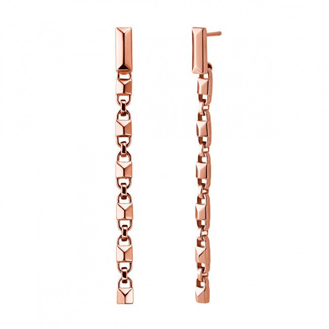 Michael Kors Ružovo pozlátené strieborné náušnice MKC1012AA791