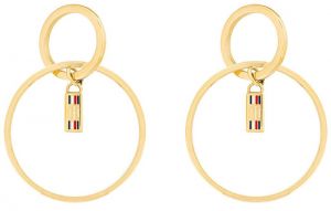 Tommy Hilfiger Luxusné pozlátené kruhové náušnice TH2780321