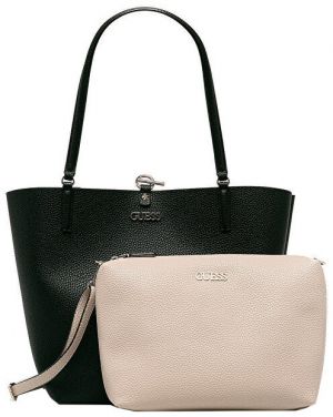 Guess Dámska kabelka Alby Toggle Tote HWVG74 55230 Black / Stone