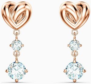 Swarovski Žiarivé náušnice Lifelong Heart 5517942