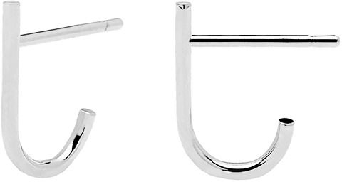 PDPAOLA Minimalistické náušnice zo striebra LIGHT BIRD Silver AR02-091-U