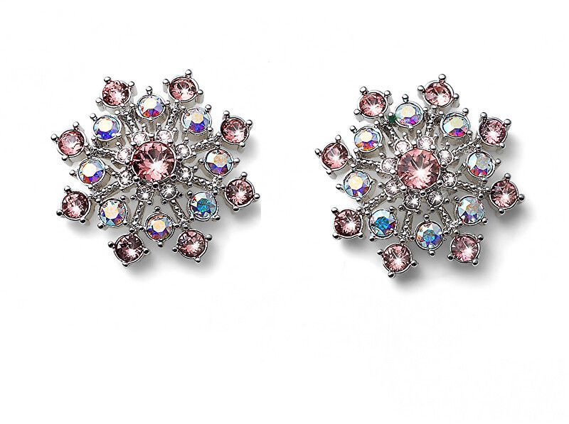 Oliver Weber Zimné náušnice kôstky s kryštálmi Swarovski Freeze 22908