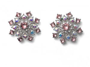 Oliver Weber Zimné náušnice kôstky s kryštálmi Swarovski Freeze 22908